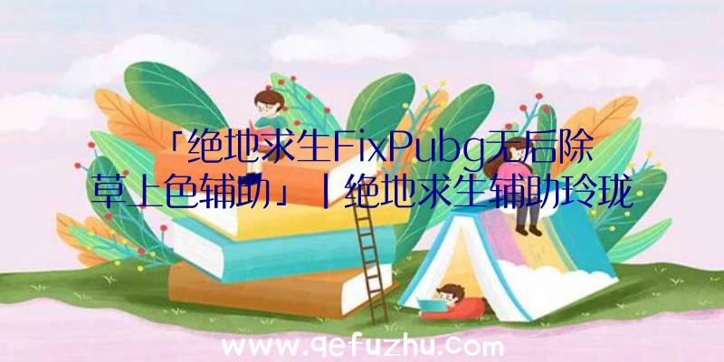 「绝地求生FixPubg无后除草上色辅助」|绝地求生辅助玲珑塔